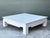 Vintage Monumental Grasscloth Wrapped Coffee Table For Sale - Image 4 of 12