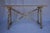 Italian Single Slab Trestle Console Table For Sale - Image 11 of 11