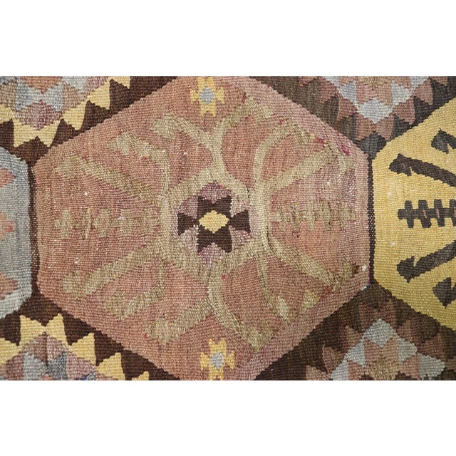 Vintage Caucasian Kilim Rug, 1920s For Sale - Image 13 of 15
