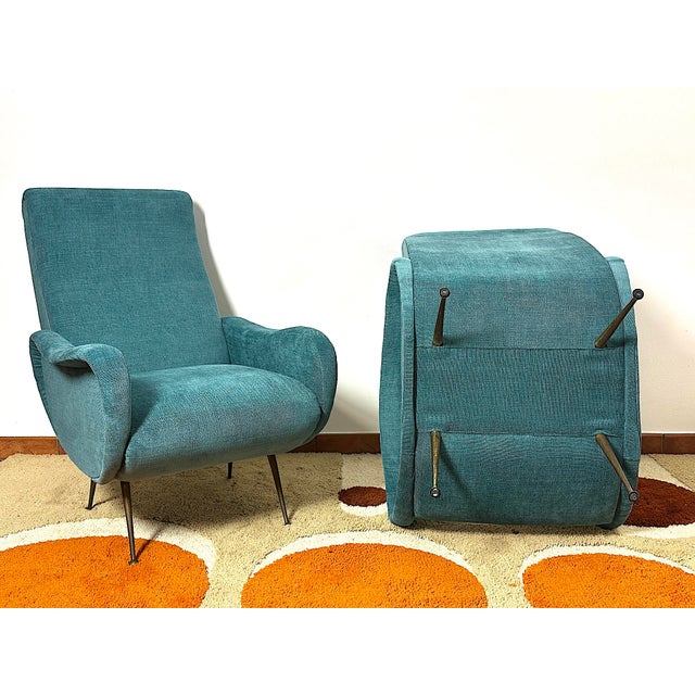 Vintage Lady Lounge Chairs attributed to Marco Zanuso, Italy, 1950s, Set of 2 For Sale - Image 12 of 14