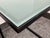 Room & Board Parsons C-Shape Seafoam Glass Table For Sale - Image 9 of 12