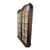 Henredon Design Convex Bubble Glass Paned Double Door Flat Wall Display Cabinet For Sale