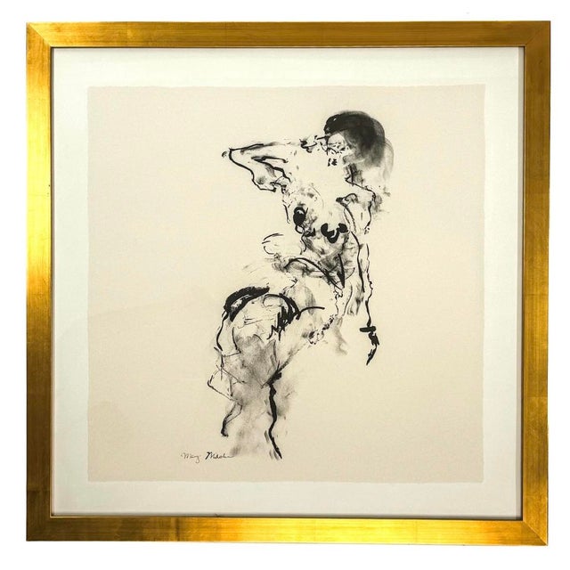 May Maihehi Figurative Female Drawing framed