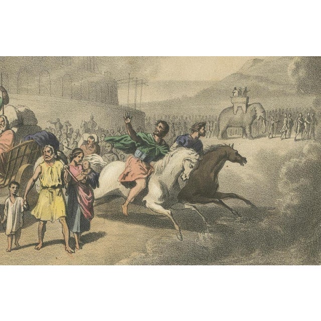 After Leloir & Fossey, Allegory of Human Dispersion, Le Monde en Estampes, 1845, Lithograph For Sale - Image 5 of 10