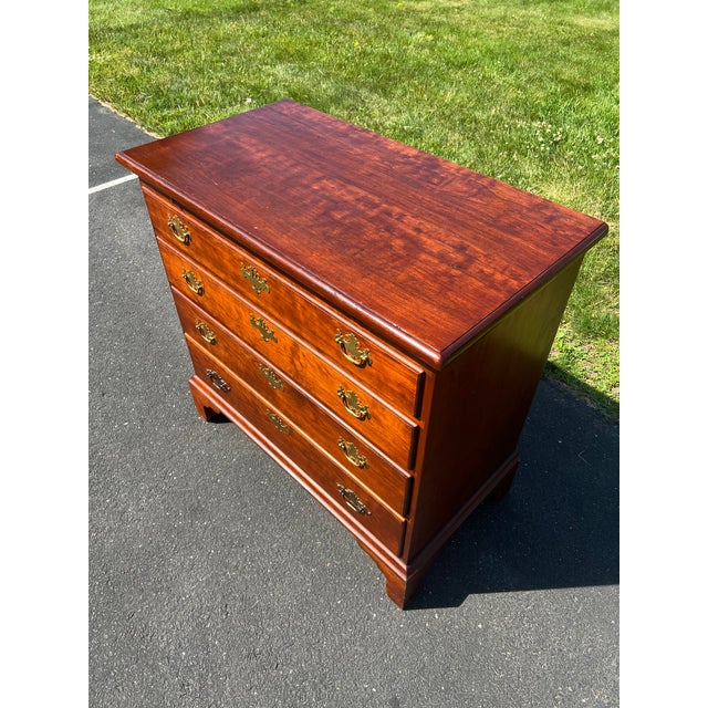 1960s Vintage Benchmade Cherry Chippendale Bachelor’s Chest With ...