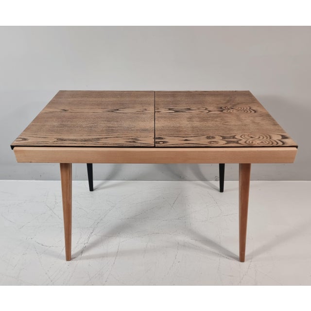 Vintage Dining Table in Ash, 1960s For Sale - Image 4 of 13