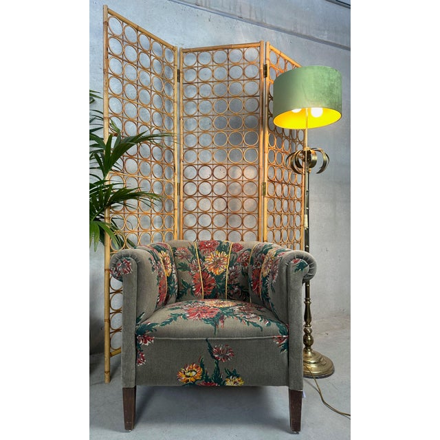 Brown Vintage Bamboo Room Divider, 1970s For Sale - Image 8 of 9