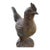 19thc Monumental Cast Iron Garden Rooster For Sale