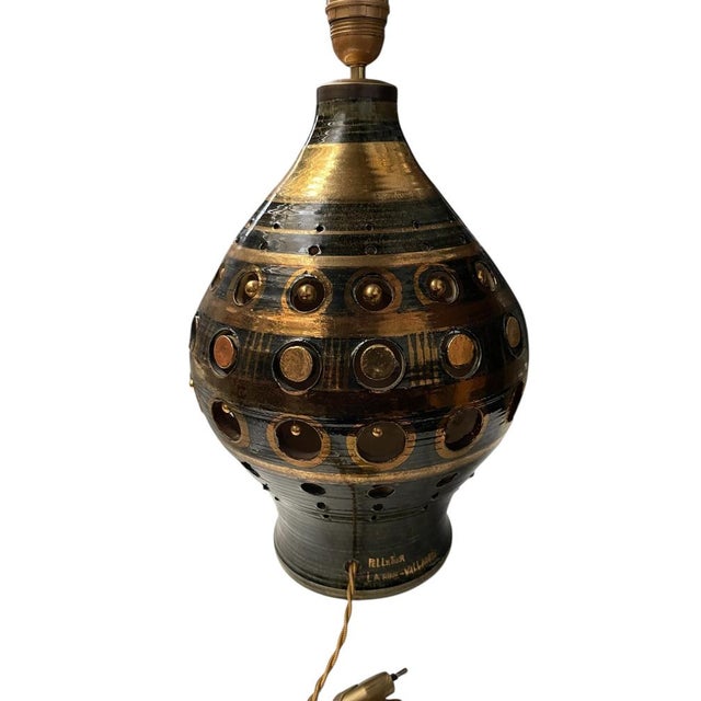 1970s Vintage Studio Pottery Ceramic Lamp by Georges Pelletier, 1970s For Sale - Image 5 of 9