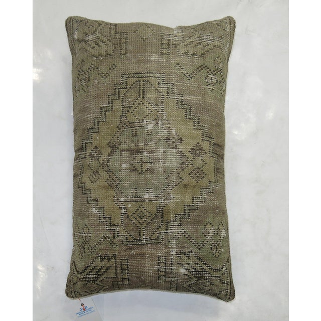 Lavender Large Turkish Rug Pillow For Sale - Image 4 of 5