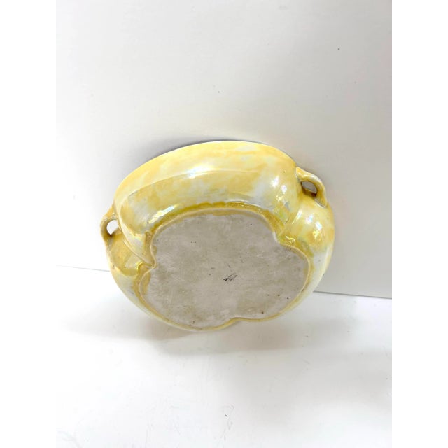1920s Japanese Art Deco Lusterware Trinket Dish With Floral Motif For Sale In Louisville - Image 6 of 7