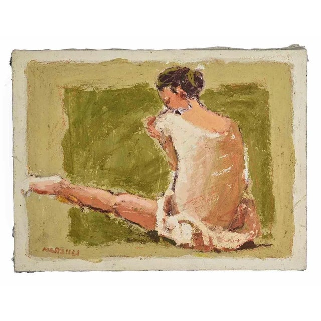 Oil on canvas realized by Franco Marzilli (1934-2010) in 1970s. Hand signed lower right. Very good condition. Franco...