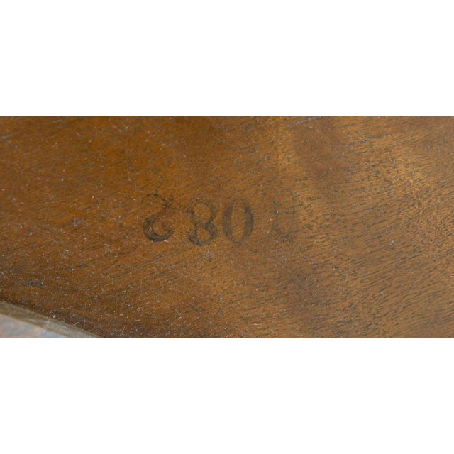 Baker Round Compass Inlaid Top Pedestal Center Table For Sale - Image 12 of 12