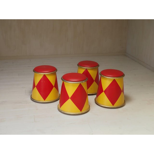 Circus Stools from Eurodisney, Paris, 1980s, Set of 4 For Sale - Image 11 of 11
