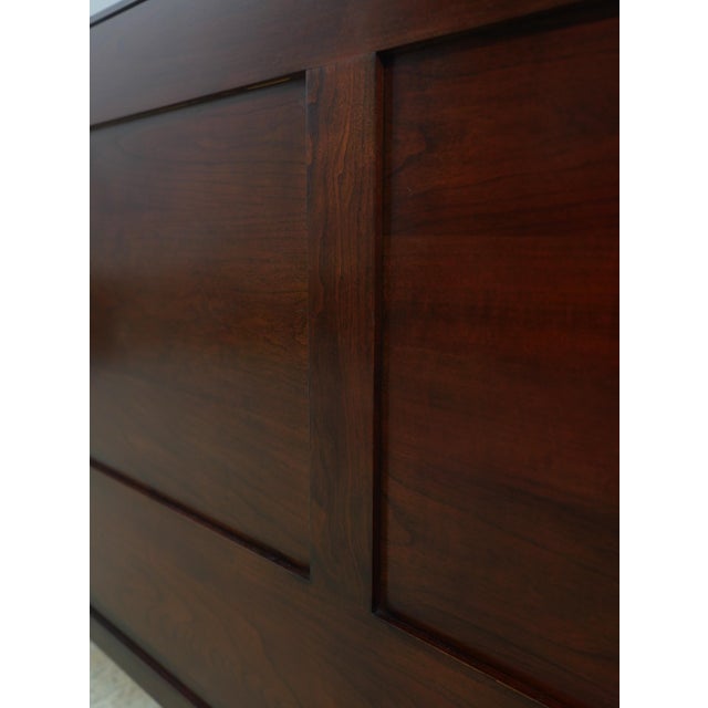 Stickley King Size Model 8747 Cherry Panel Bed For Sale - Image 11 of 17