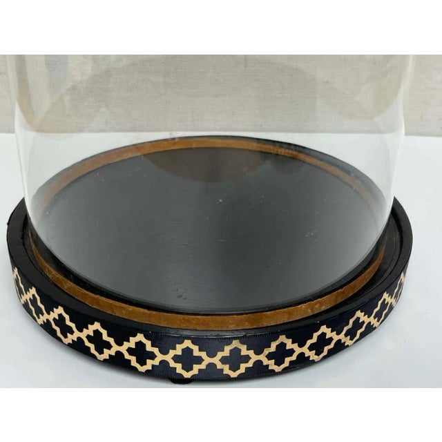 Late 20th Century English Victorian Glass Display Domes/ Cloches with Stands - A Pair For Sale - Image 9 of 13