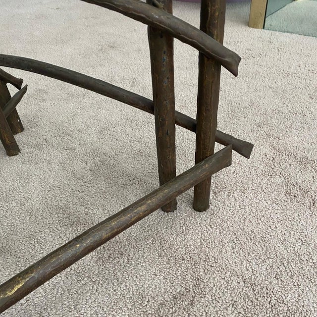 1970s Brutalist Silas Seandel Lotus Coffee Table For Sale - Image 9 of 13