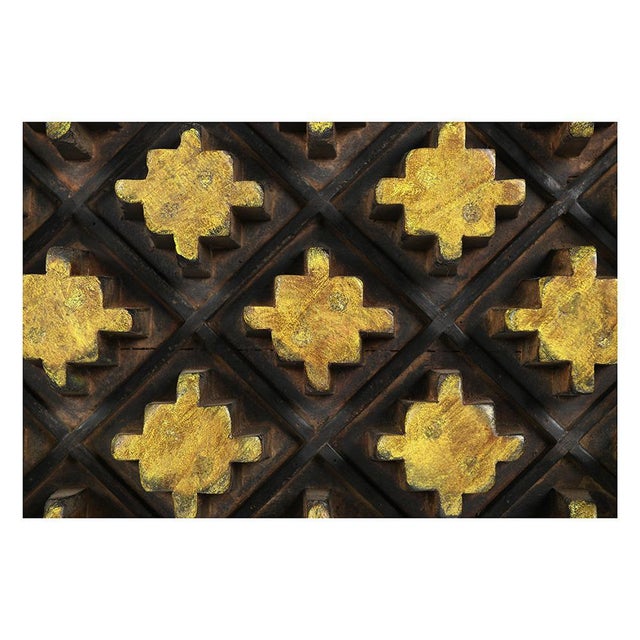 Painted Wood Wall Plaque, 1950s For Sale - Image 3 of 4