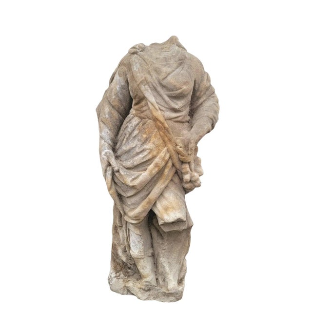 Figurative Sculpture, 17th Century, Stone For Sale - Image 17 of 17
