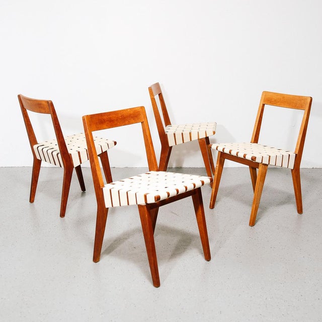 Jens Risom Dining Chairs For Knoll Chairish