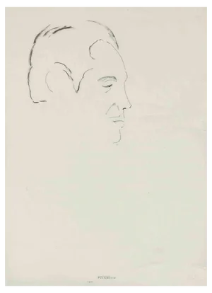 Flor David, Portrait, Drawing, Mid 20th Century