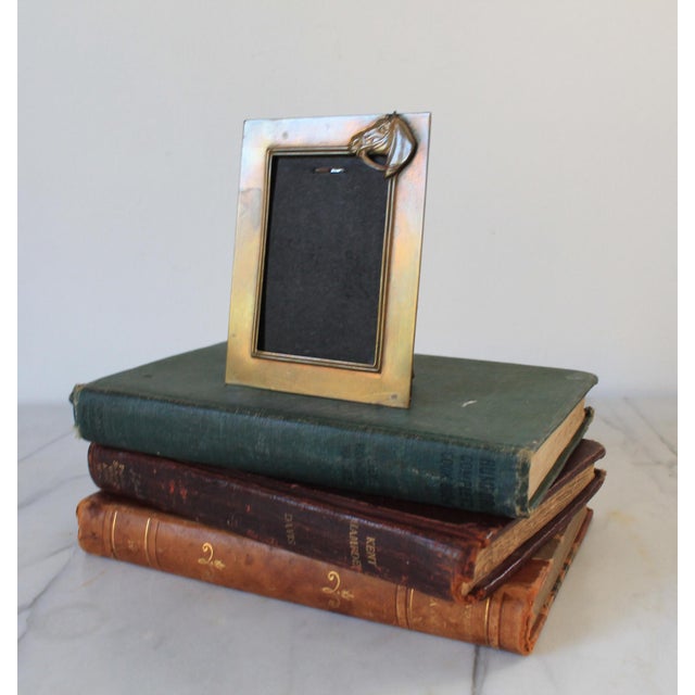 Vintage Brass Equestrian Horse Picture Frame For Sale - Image 4 of 10