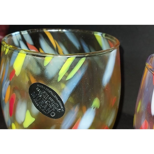 Add a touch of Italian-inspired elegance to your table with this **Murano Style Drinking Glass Tumblers Set of 5**....