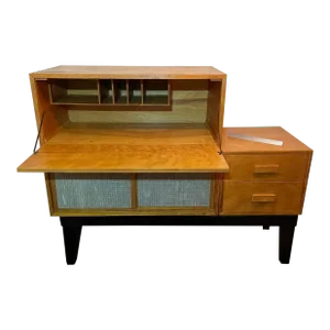 1940s Sanded Plywood Custom Writing Desk