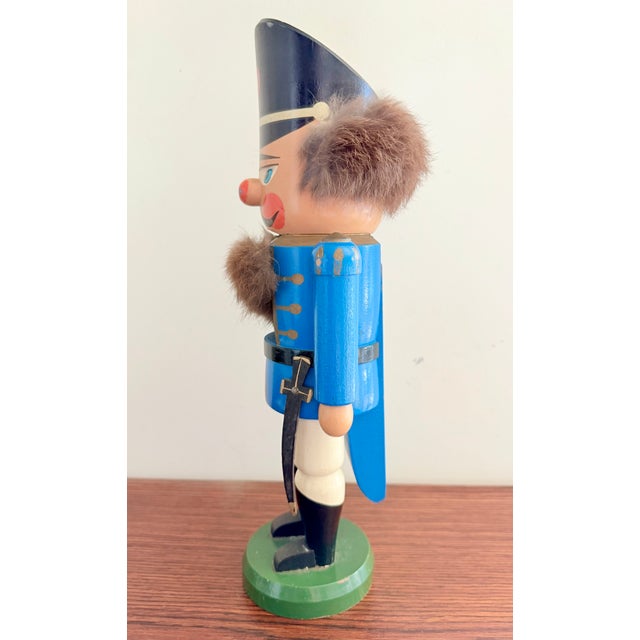 German Nutcracker with Blue Jacket, 1960s, in Good conditions. Designed 1960 to 1969