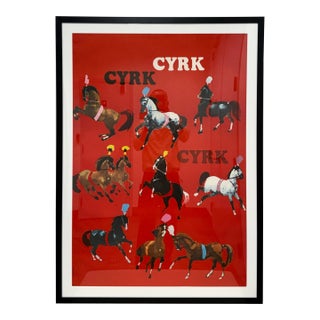 Waldemar Świerzy Polish Cyrk "Circus" Poster, Circa 1970's For Sale