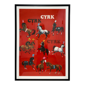 Waldemar Świerzy Polish Cyrk "Circus" Poster, Circa 1970's
