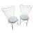 Vintage Patio Chairs, Homecrest Style, A Pair For Sale
