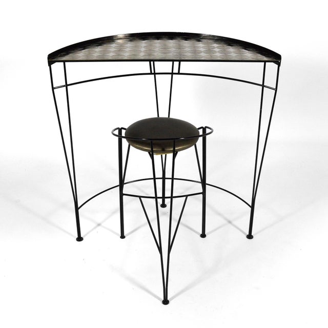1980s Vecta Beylerian Collection Table & Stool For Sale - Image 5 of 11