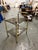 Mid-Century Modern Vintage Brass and Smoky Glass Bar Cart For Sale - Image 3 of 6