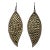 Anna Beck Sterling Silver 925 18k Gold Dot Drop Dangle Earrings Bali Handmade For Sale