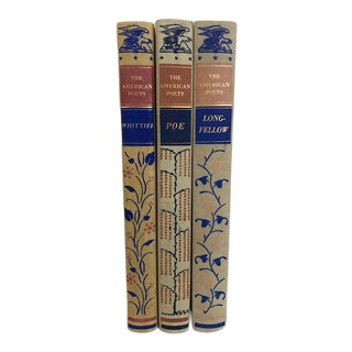 The American Poets Books- Poe, Longfellow & Whittier, Circa 1940's- Set of 3 For Sale
