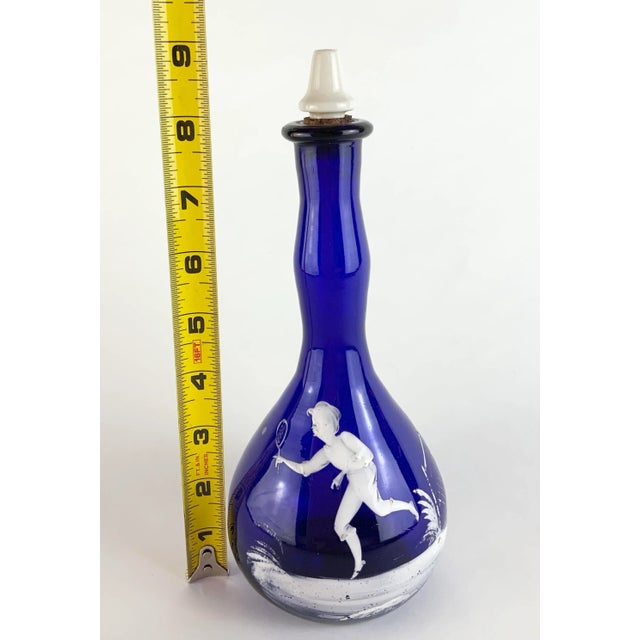 Late 19th Century Mary Gregory Glass Bottle For Sale - Image 11 of 13