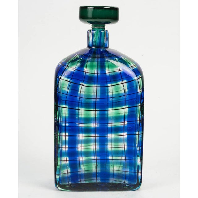 1970s Tartan Bottle by Barovier and Toso for Christian Dior, 1970 For Sale - Image 5 of 8