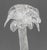 Murano Clear Art Glass Palm Tree Candlesticks, 2 For Sale In New York - Image 6 of 10