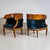 Biedermeier Pair of Biedermeier-Style Walnut Bergères, Italy, 2nd Half 19th Century For Sale - Image 3 of 8