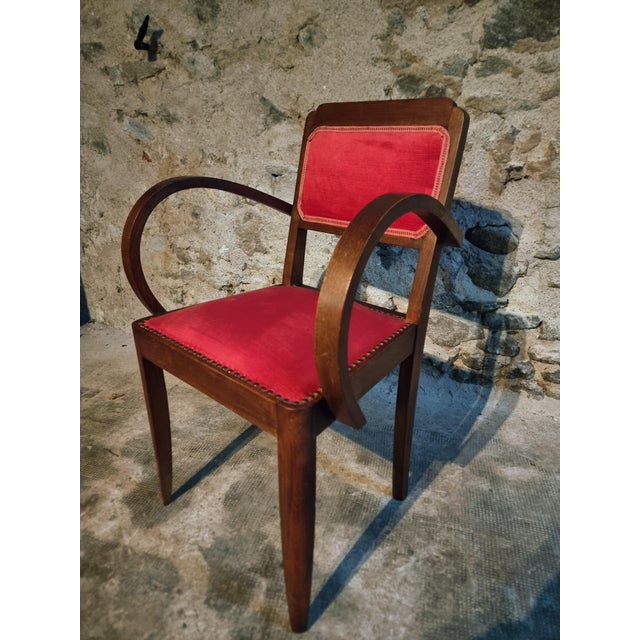 French Art Deco Beech Armchairs, 1930s, Set of 2 For Sale - Image 16 of 17