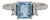 1ct Emerald Cut Aquamarine Ring With Diamond Accents: Solid 14k Gold, 6.5x5.5mm, Size 6.75 For Sale