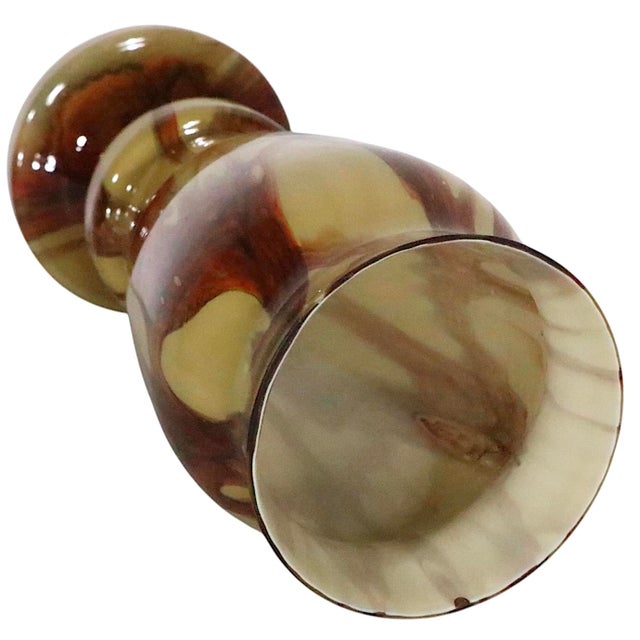 Early 20th Century Art Deco Czechoslovakian Art Glass Vase For Sale - Image 9 of 9