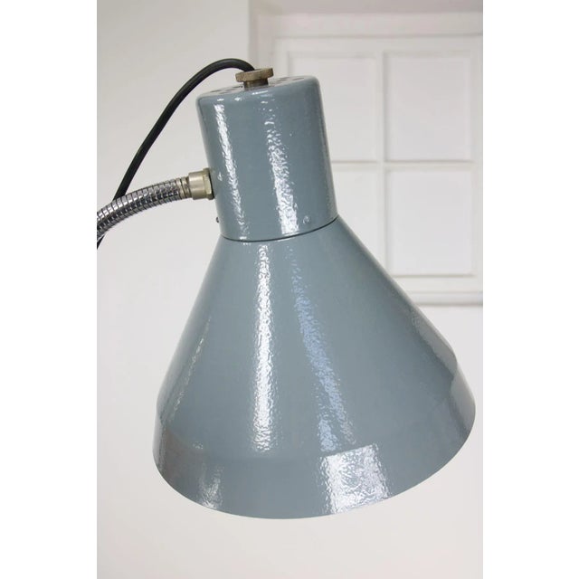 Metal Vintage Industrial Adjustable Gooseneck Floor Lamp, 1970s For Sale - Image 7 of 17