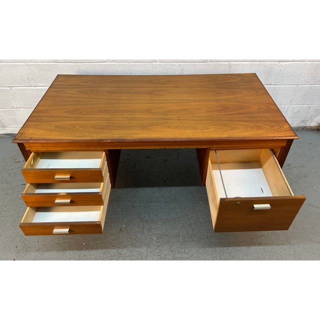 Mid 20th Century Farso Stolefabrik for Maurice Villency Mid Century Danish Teak Desk For Sale - Image 13 of 18