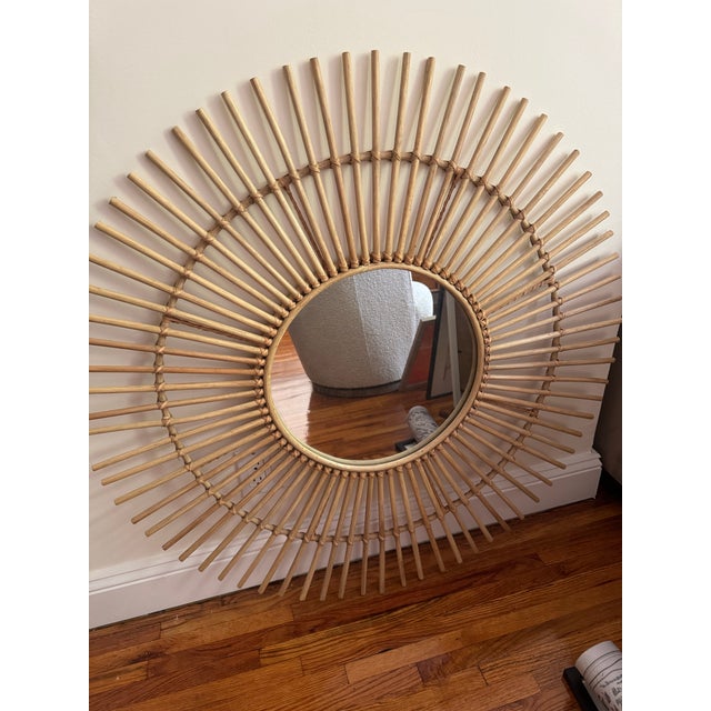 Unique statement mirror, perfect for mid century designs.