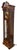 Howard Miller Vintage Howard Miller Traditional American Style Mahogany & Burl Wood Grandfather Clock For Sale - Image 4 of 11