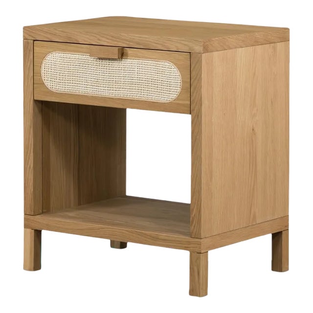 Four Hands Allegra Nightstand, Natural Cane For Sale