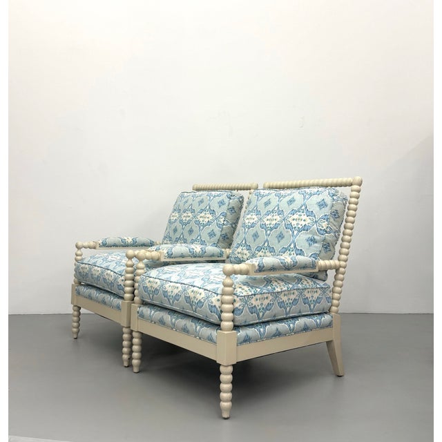 Vintage Coastal Spindle Lounge Chairs - Pair For Sale In West Palm - Image 6 of 6