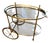 Neoclassical Brass Serving Trolley, 1960s For Sale